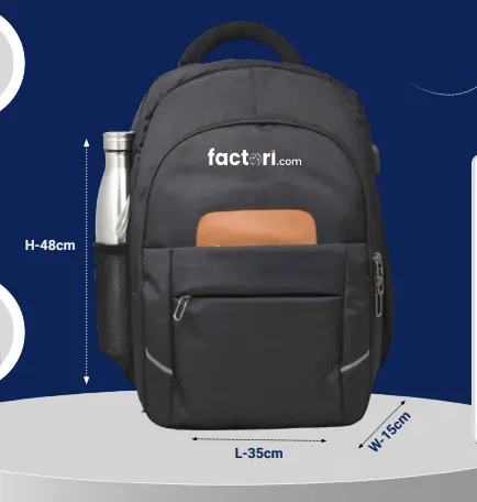 Black Apex Laptop Bag