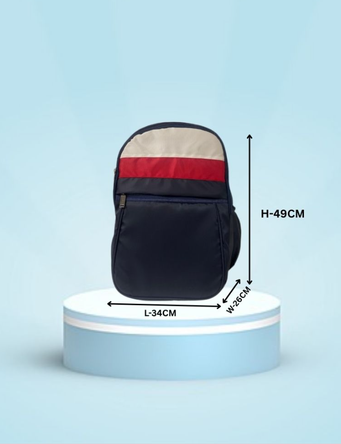 Tri-Stripe Classic Backpack — bulk from ₹835