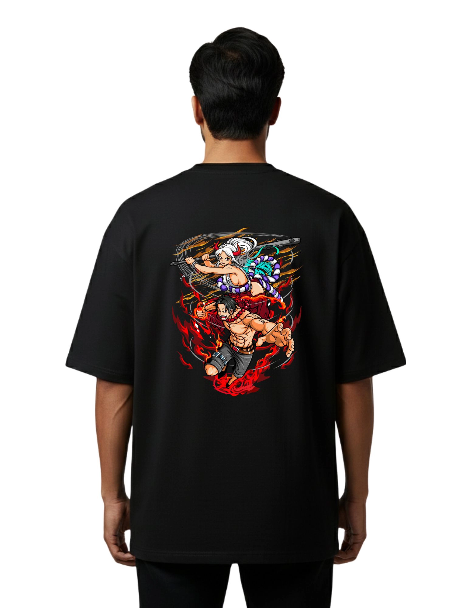 Ace Oversized Cotton French Terry T-Shirt 240 GSM Black