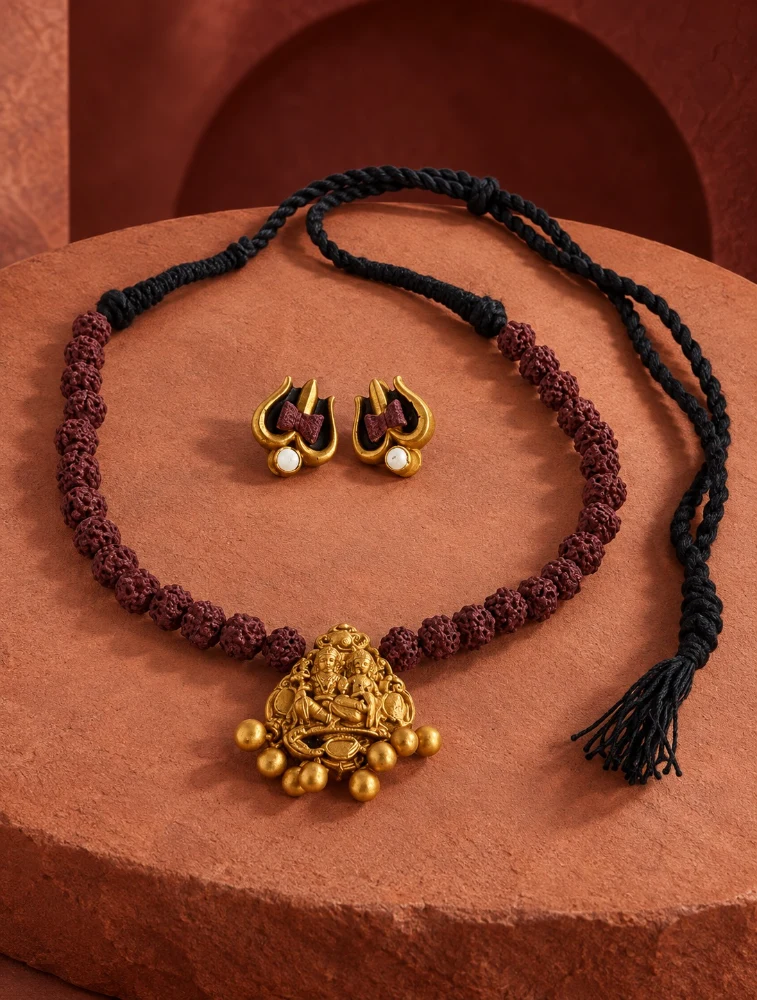 Antique Gold Sacred Heritage Terracotta jewellery Set 