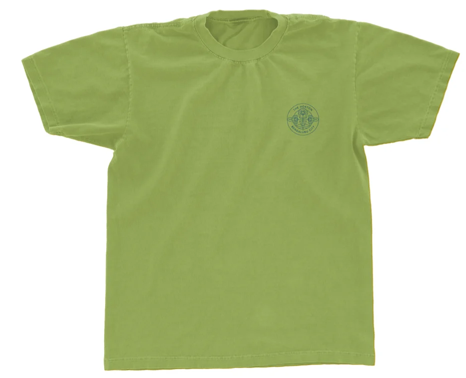 Apple Green Cotton French Terry 240 GSM Round Neck TShirt