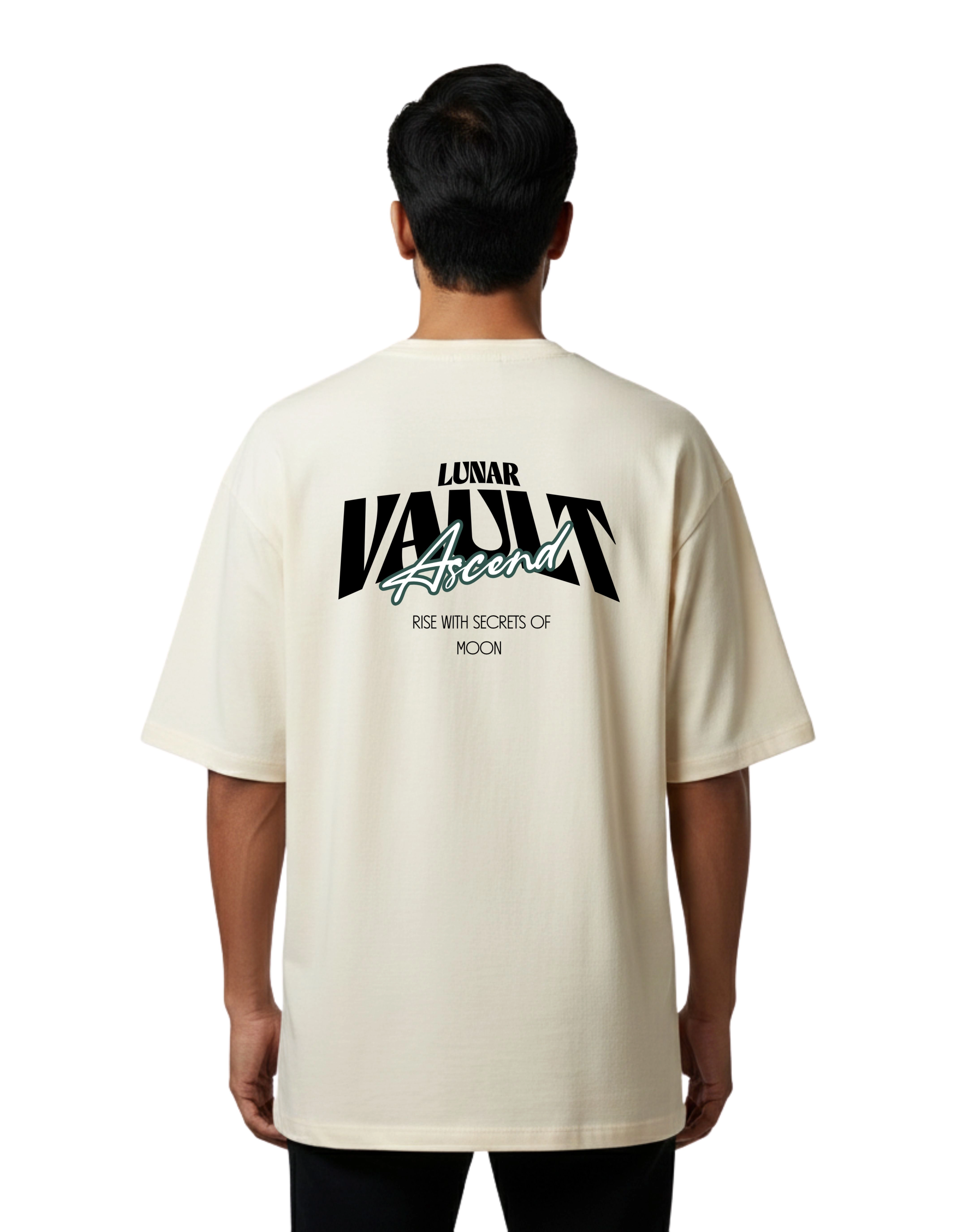 Arcveil Oversized Cotton French Terry T-Shirt 240 GSM Beige
