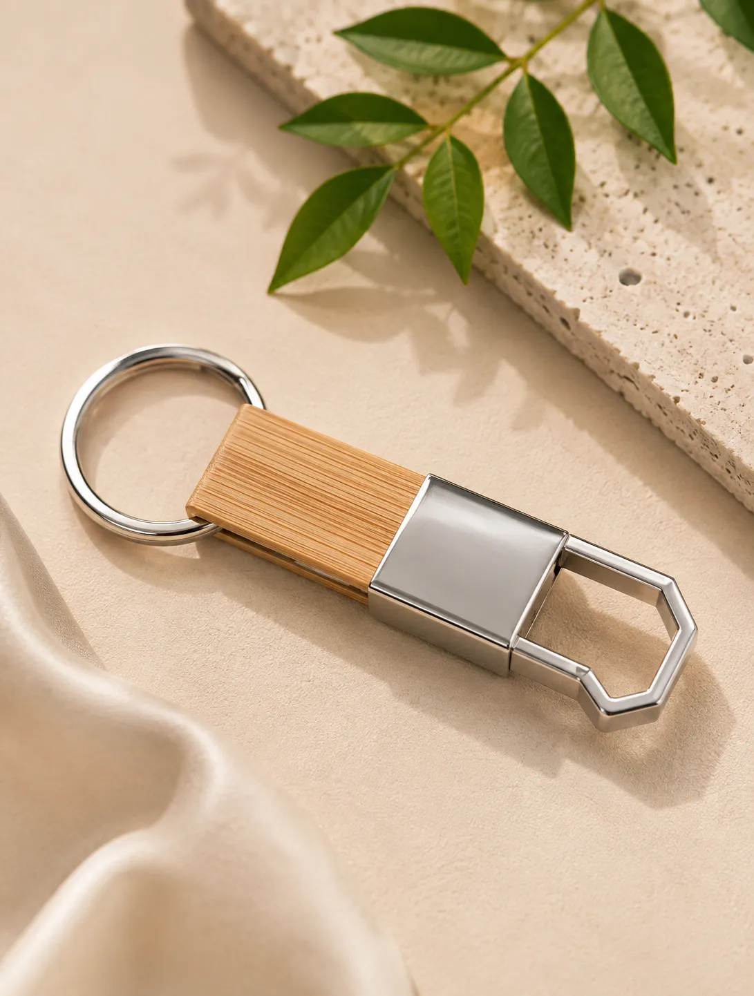 Bamboo Flip Premium Keychain