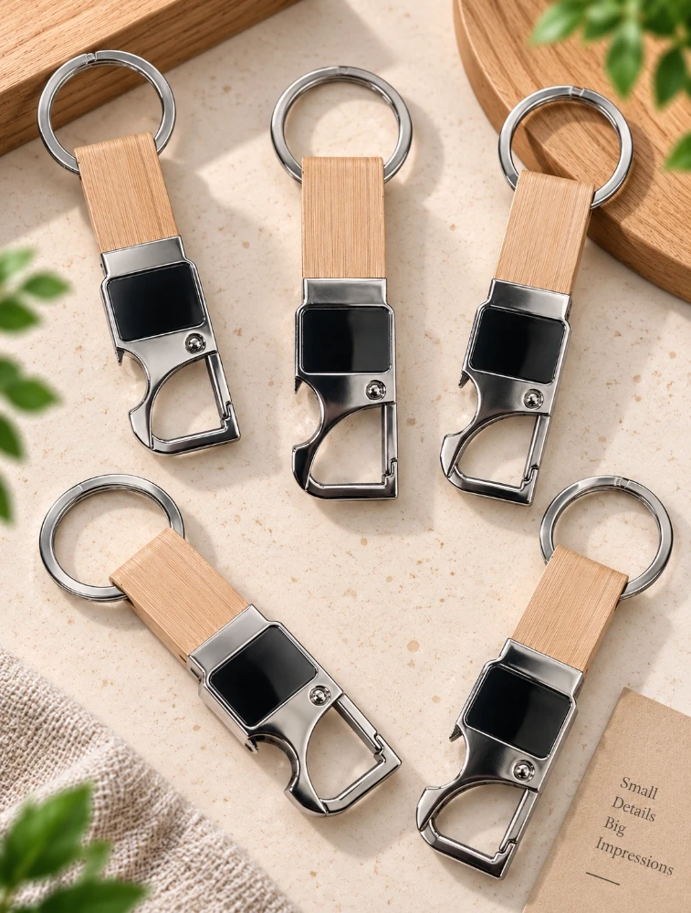 Bamboo Opener Premium Key chain Pack of 5