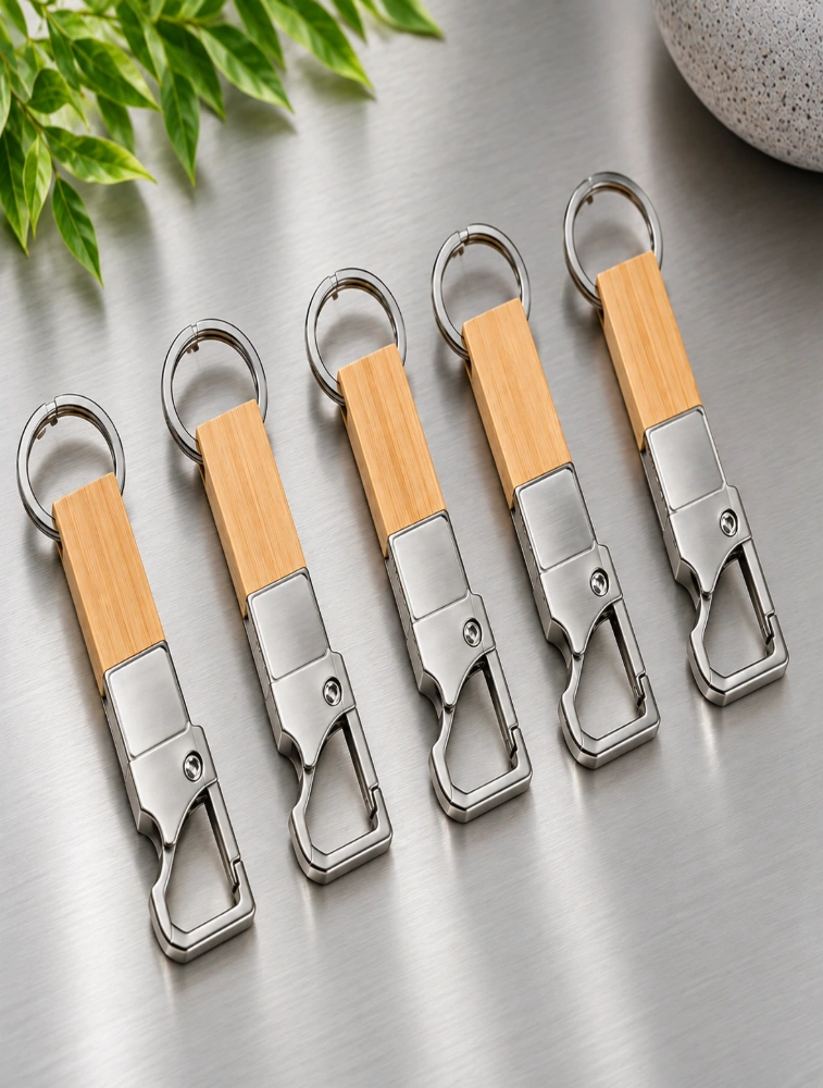 Bamboo Opener Premium Key chain Pack of 5