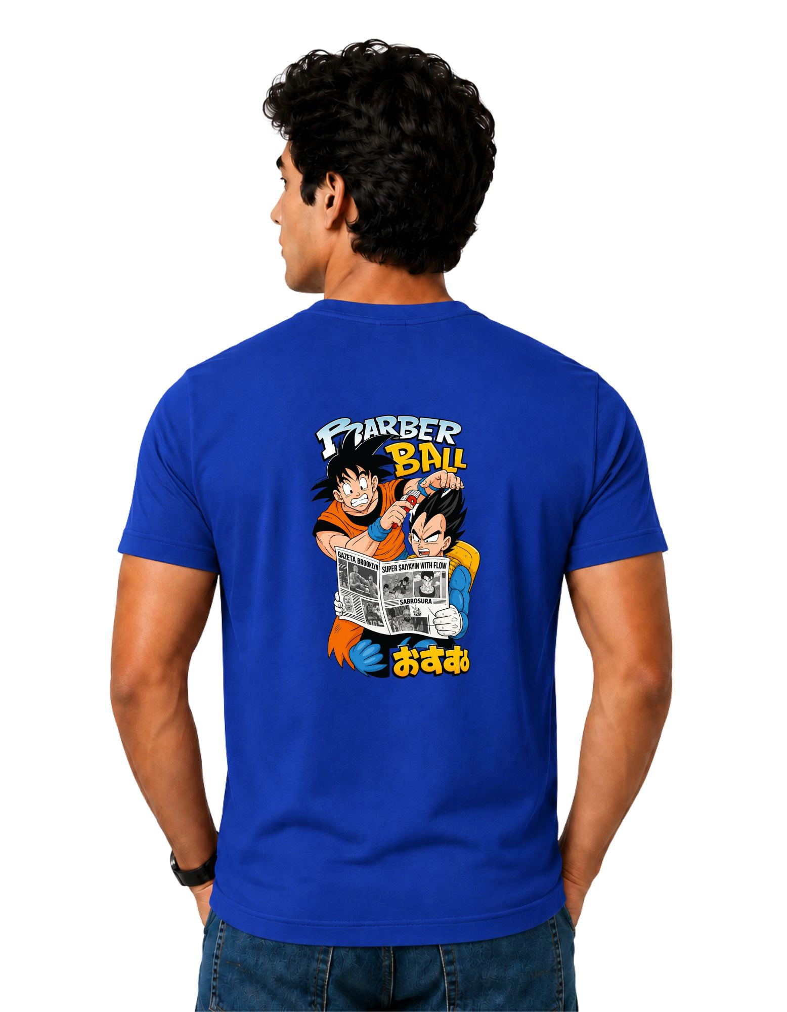 Barber Ball Cotton Round Neck T-Shirt 180 GSM Royal Blue