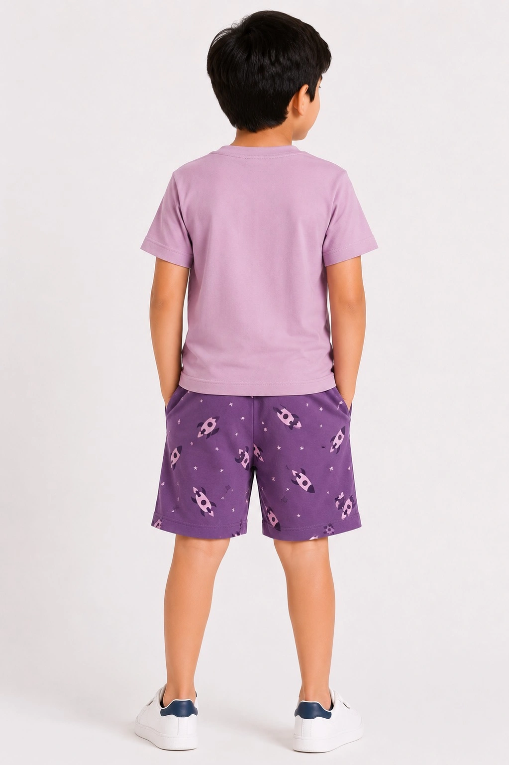 Pink Kids Munna Munni Premium Printed  T shirts With Shorts Set
