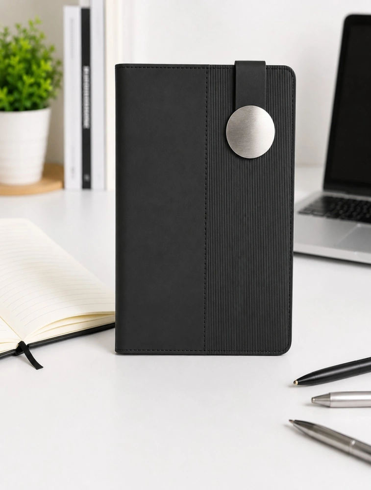 Black  Single Line Half Textured with Round  Dial  at Top Dairy