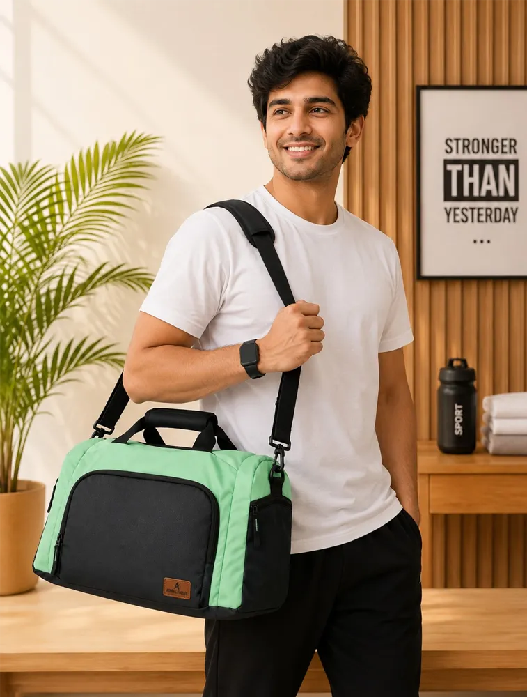 Black ADMA LONDON Duffle Travel Bag