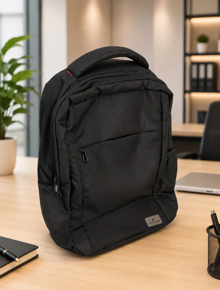 Black ADMA LONDON Jio Premium Laptop Backpack