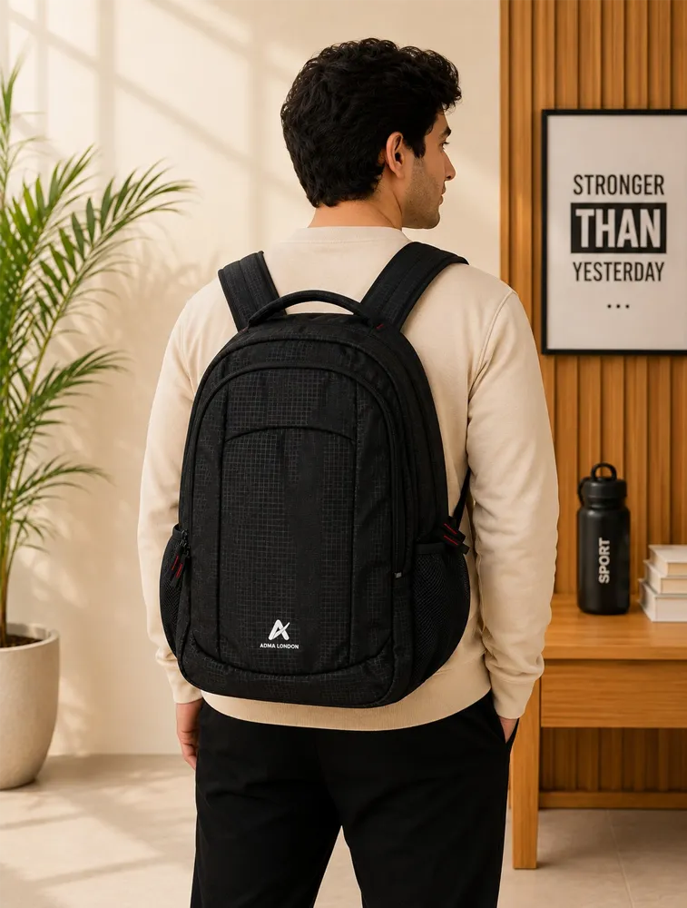 Black ADMA LONDON Volvo Laptop Backpack