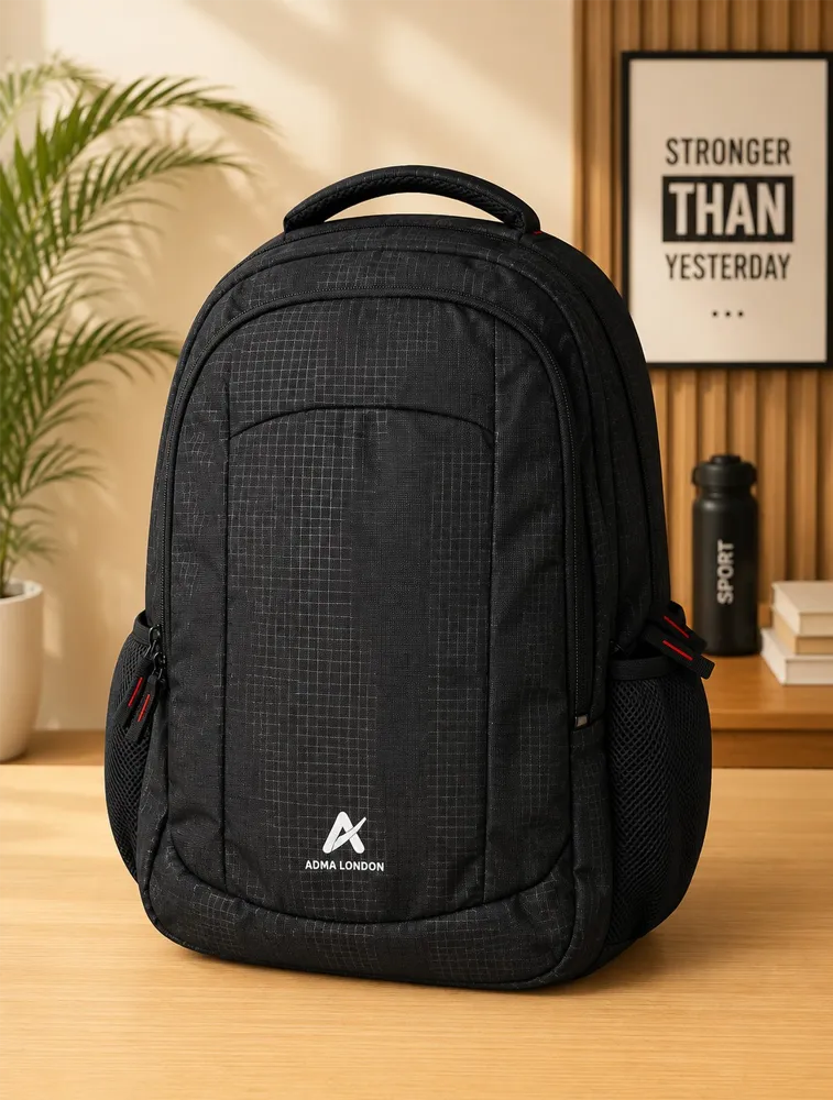 Black ADMA LONDON Volvo Laptop Backpack — bulk from ₹1678