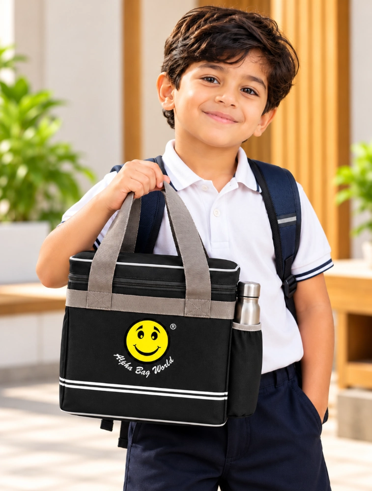 Black Alpha Nemesis ABW Smile Insulated Big Lunch Bag