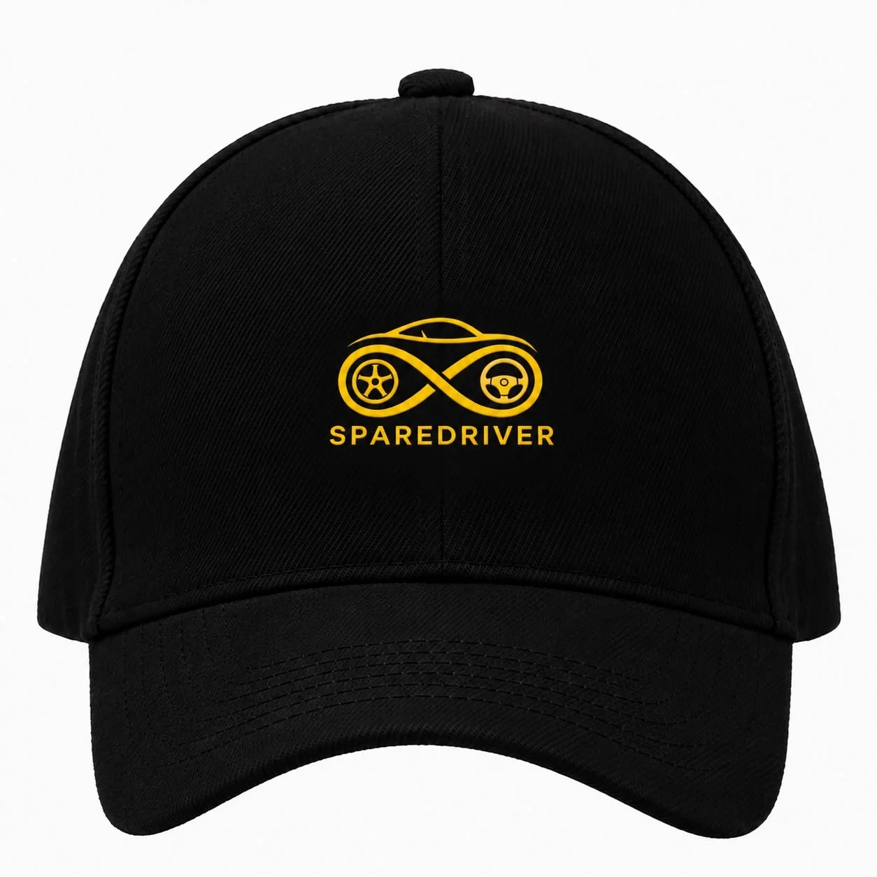 Black Cotton Basic Cap