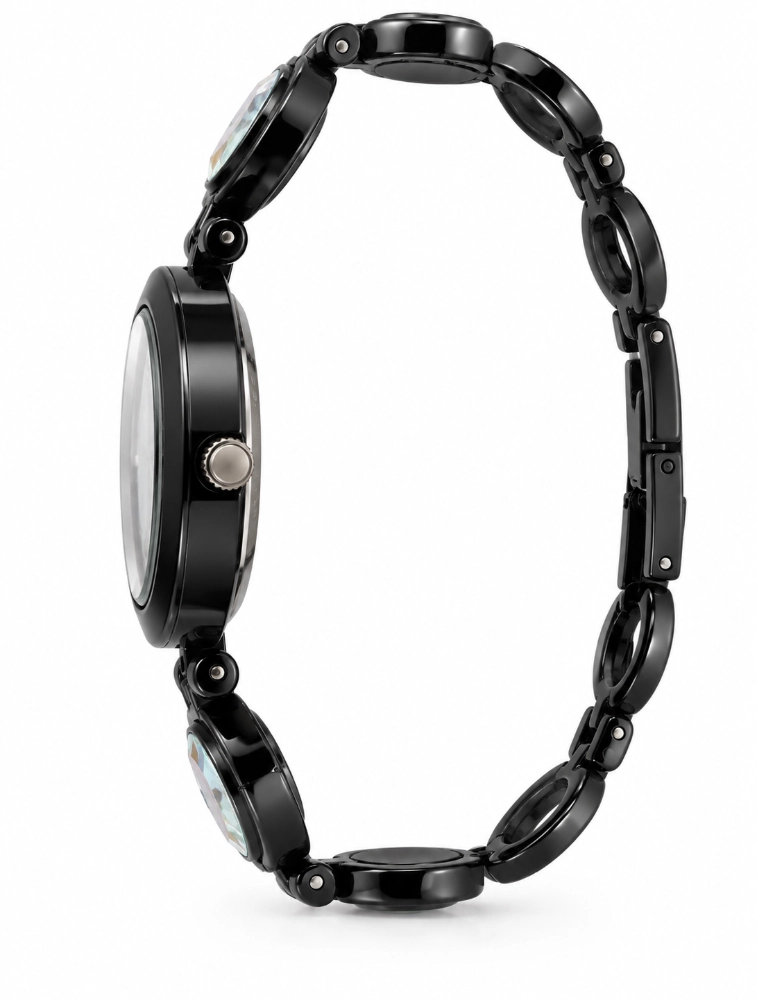 Black Elara Charm Elegant Womens Watch