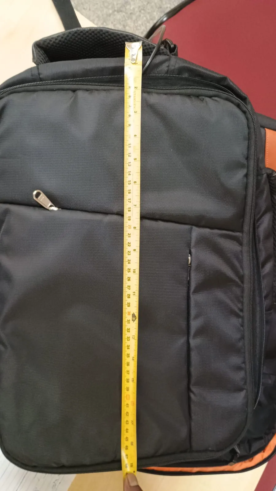 Black Jacquard Laptop Backpack