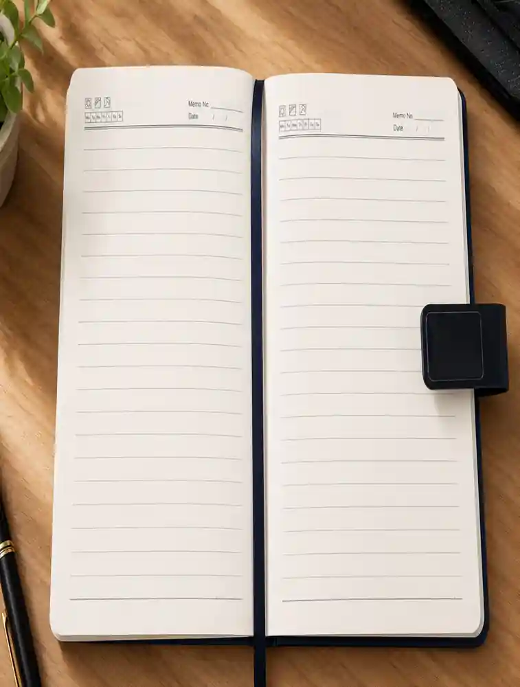 Black Leather Organizer A5 Executive  Dairy  With  Rectangle  Metal  Closure Dairy