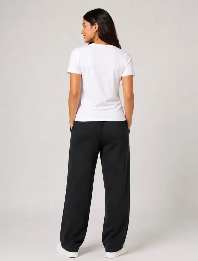 Black Melange Womens Premium Printed Night Wear Pant