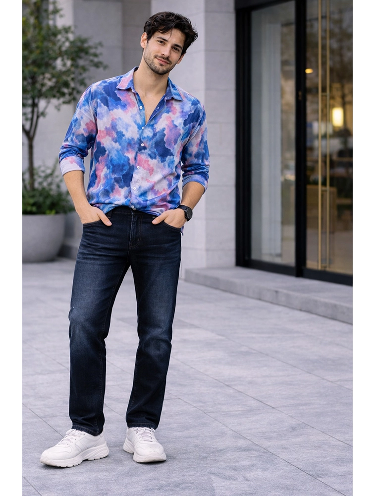 Black Men Regular Fit Denim Jeans