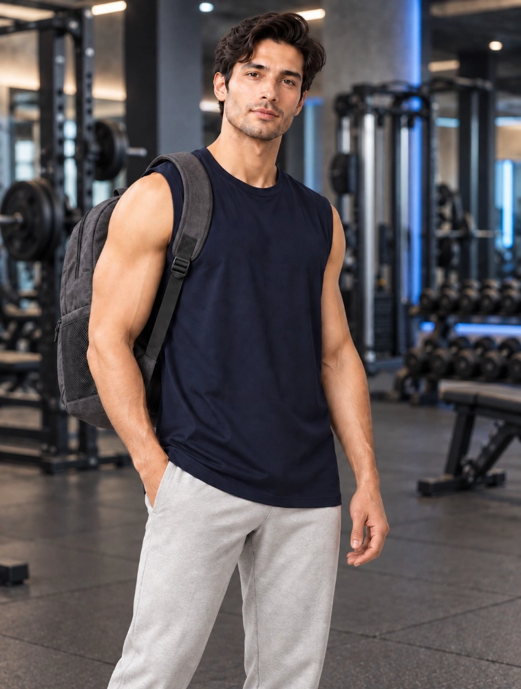 Black Mens PrimeFit Workout Tank Tops