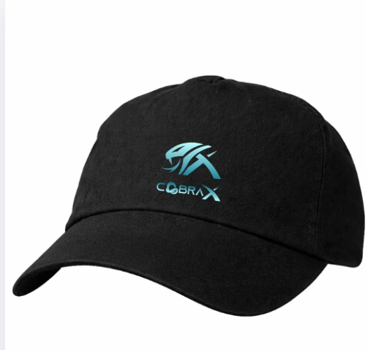 Black Polyester Basic Cap with Velcro