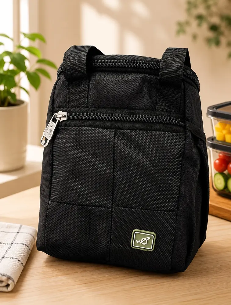 Black Premium Everyday Lunch Bag — bulk from ₹149