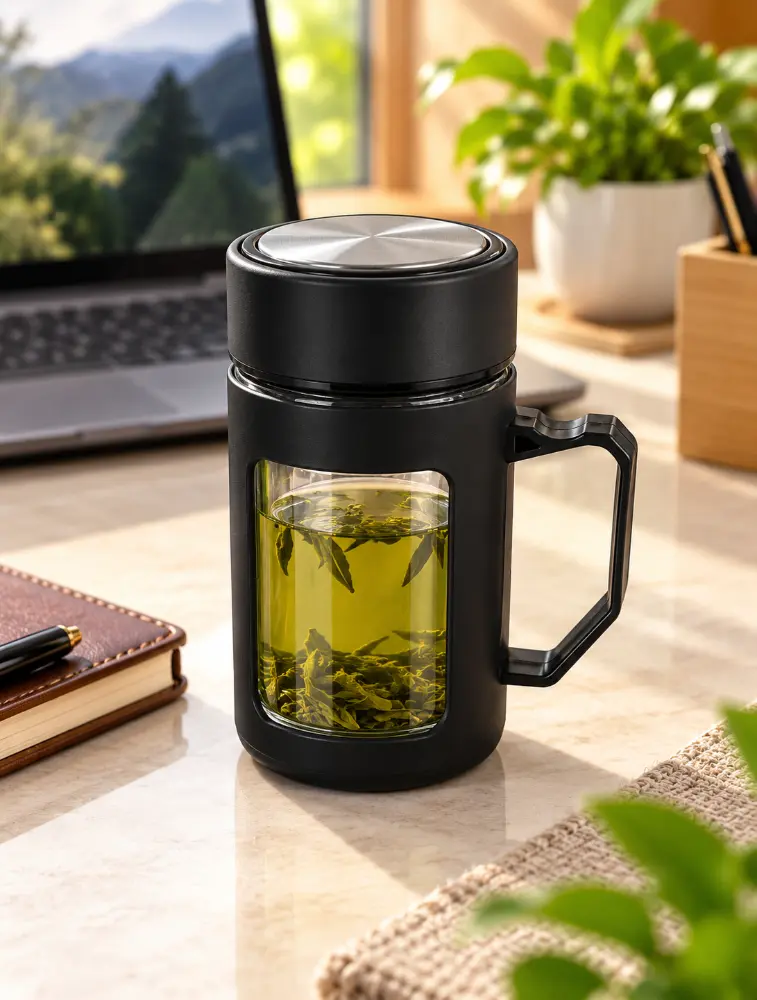 Black Premium Insulated Liquid Mug