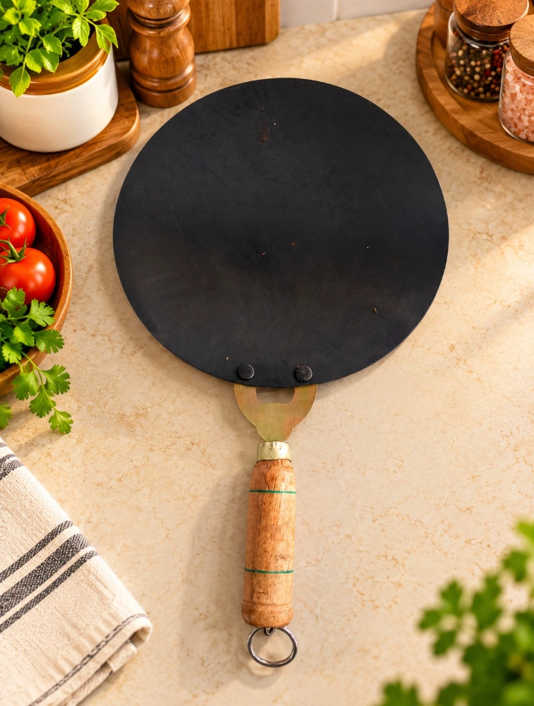 Black Premium Iron Tawa Cooking Collection 