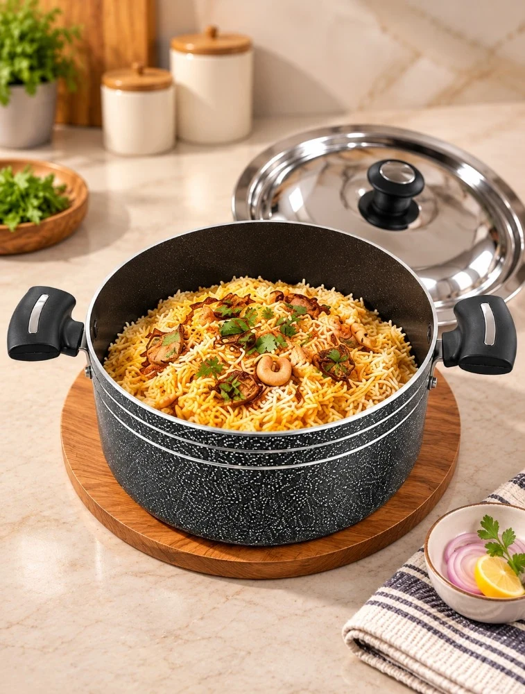 Black Premium NonStick Cooking Pot