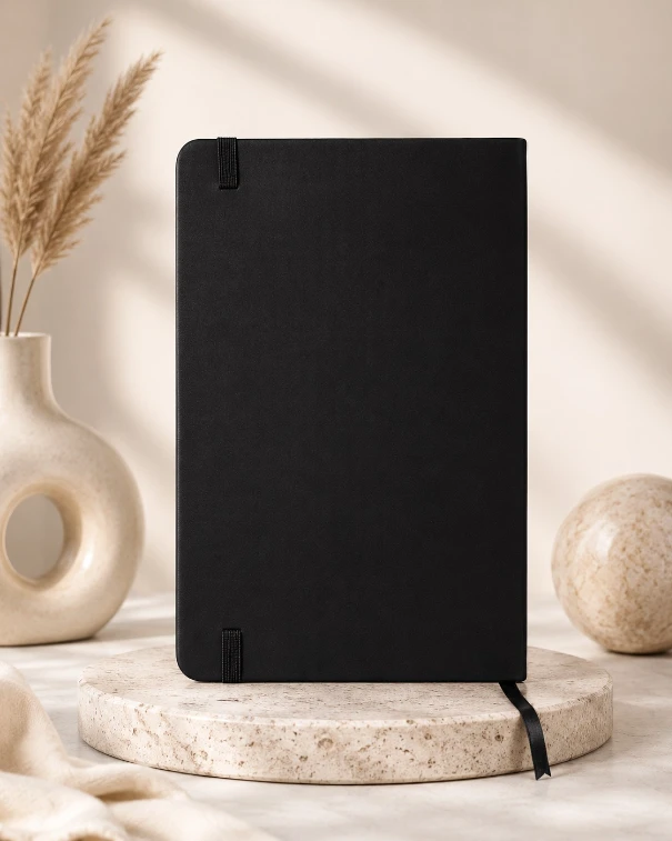 Black Premium Solid Cover Magnetic Pen Diary — bulk from ₹173