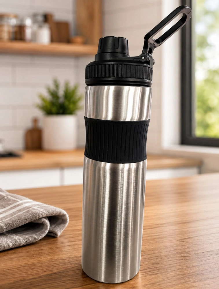 Black Premium Stainless Steel Travel Bottles