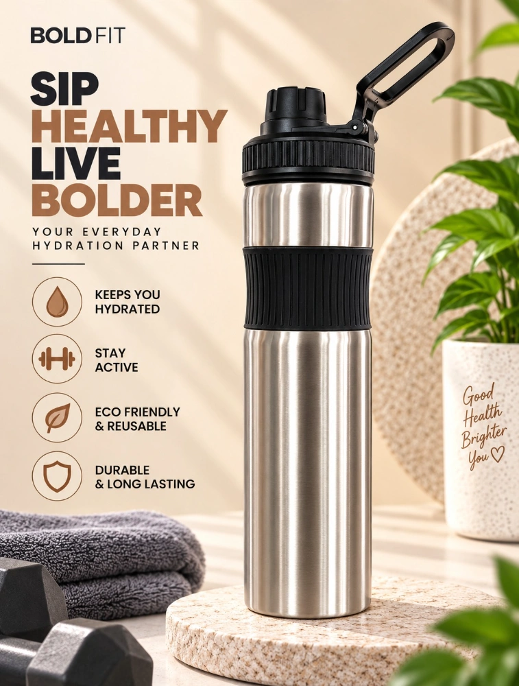 Black Premium Stainless Steel Travel Bottles — bulk from ₹219
