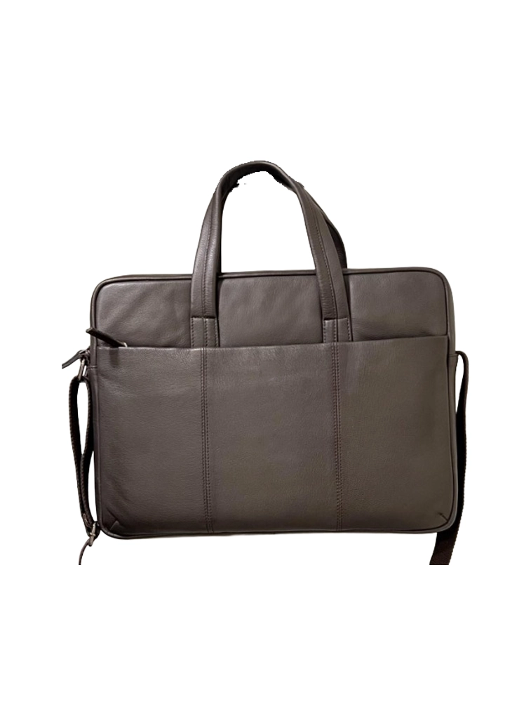 Black Prime PU Leather Laptop Bag — bulk from ₹1254