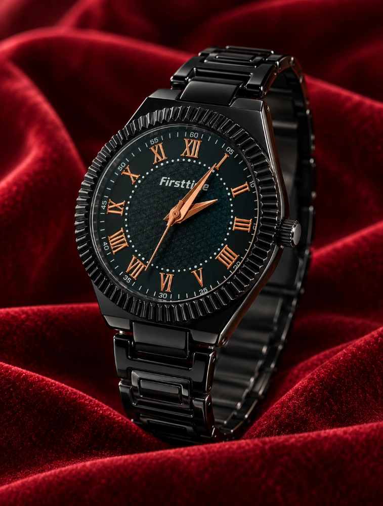 Black Roman Numeral Watch