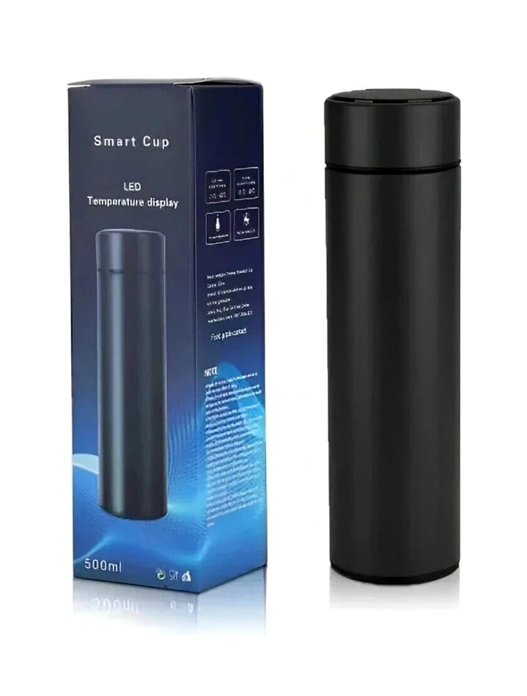 Black Smart Thermos Mug
