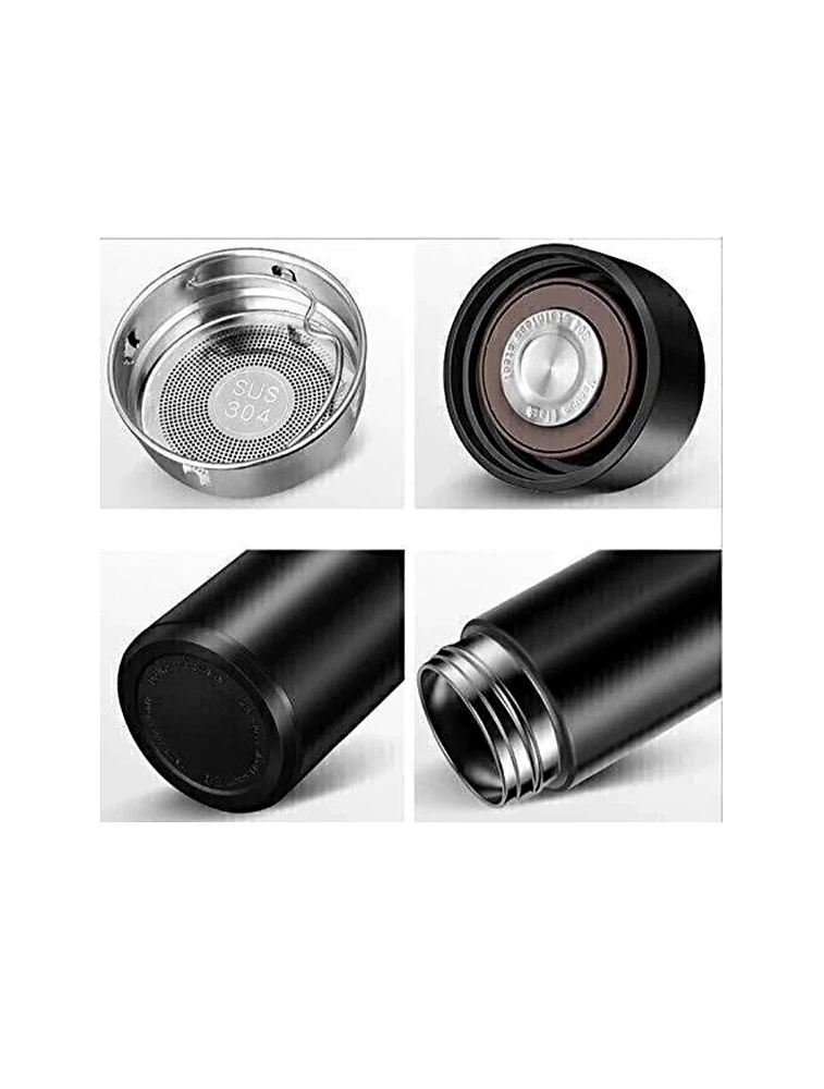 Black Smart Thermos Mug