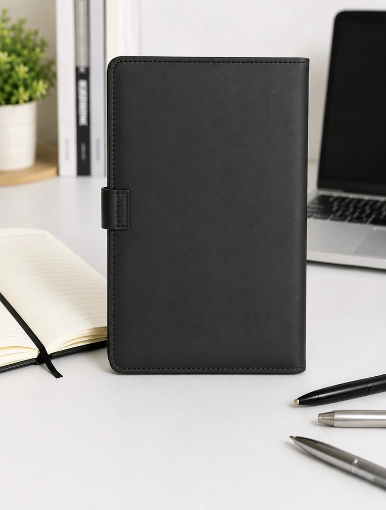 Black Solid With Round Metal Closure Dairy