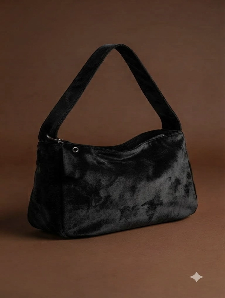 Black Stylish Tote PU Leather Handbag for Women