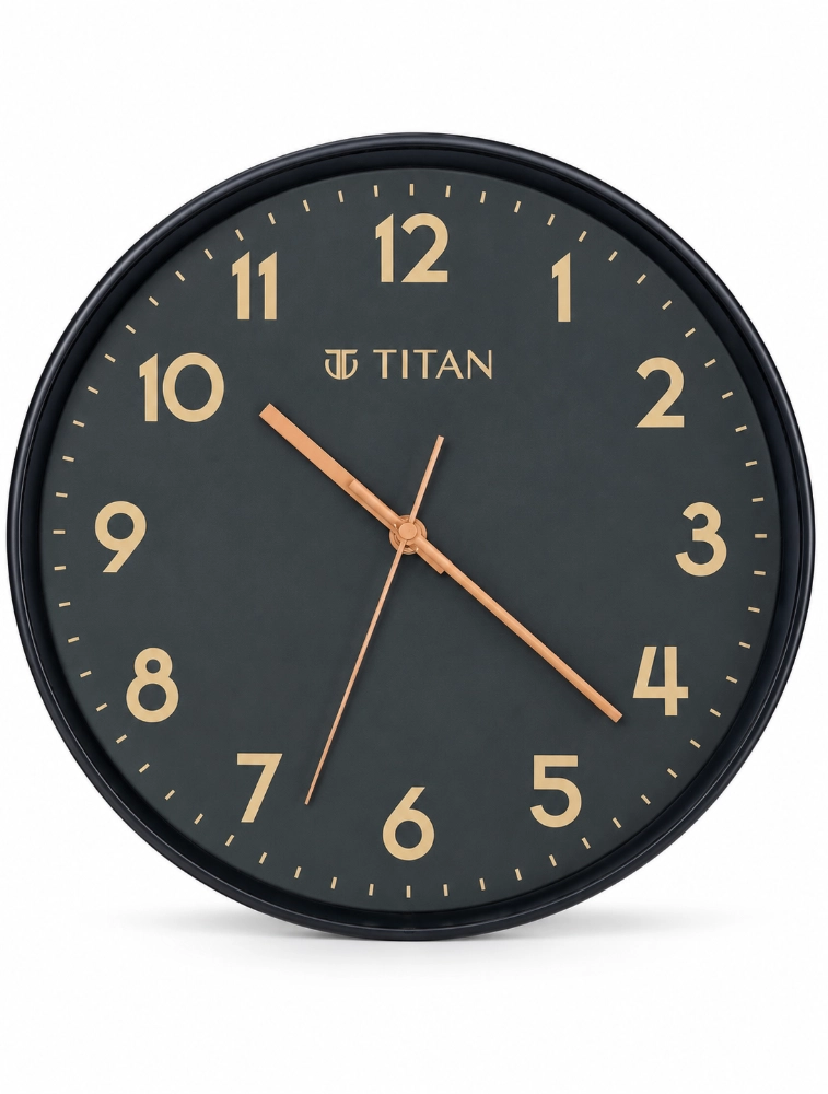 Black Titan Premium Analog Wall Clock