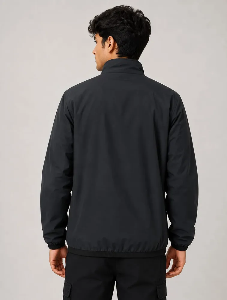 Black Unisex Dry Fit Sports Wind Cheater Jacket — bulk from ₹658