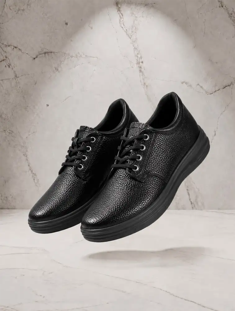 Black Unisex Knitted Eva Footwear