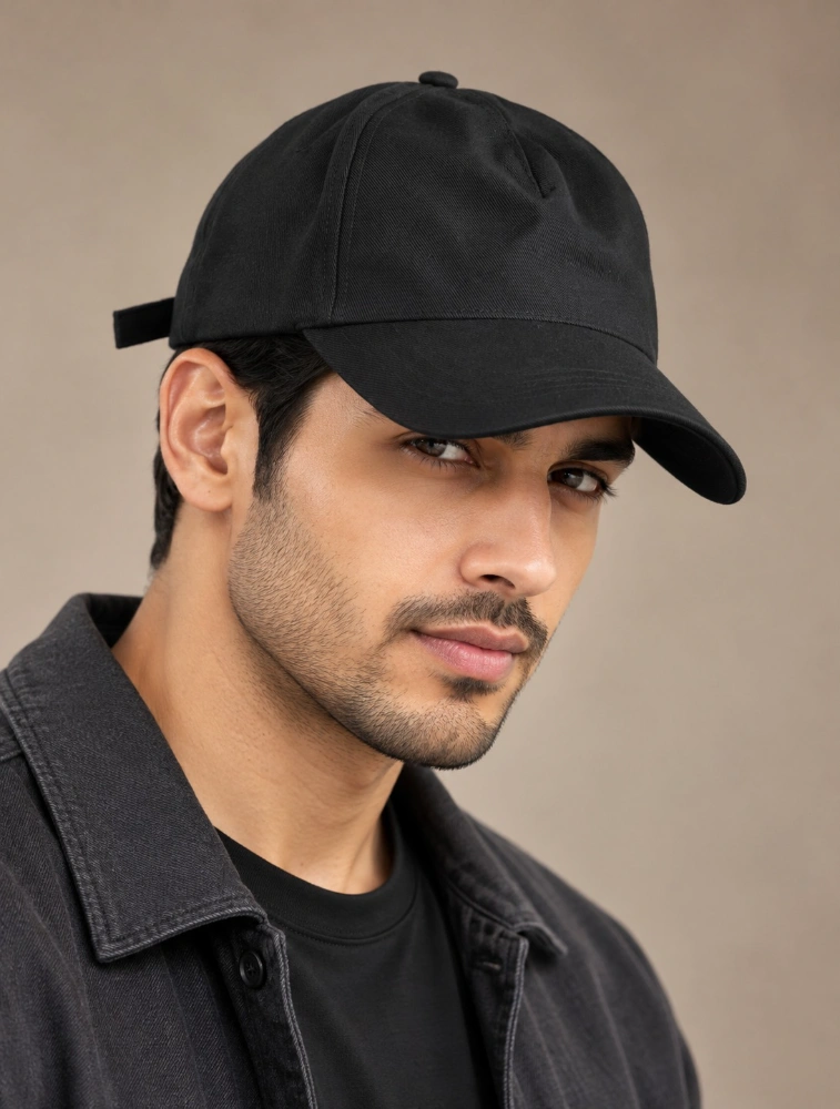 Black Unisex Sports  Casual Caps