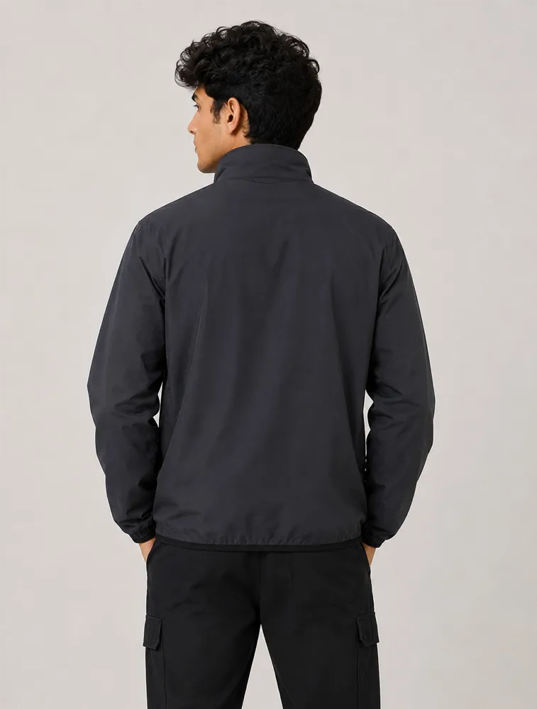 Black Unisex Wind Cheater Light Weight