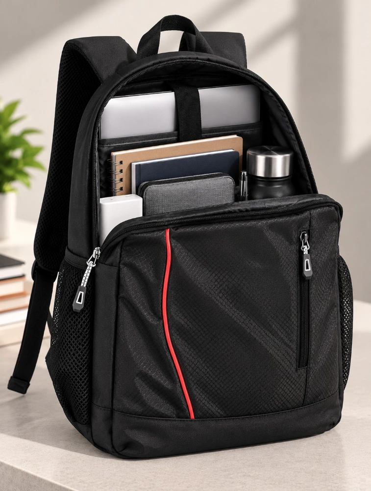 Black UrbanEdge Laptop Backpack