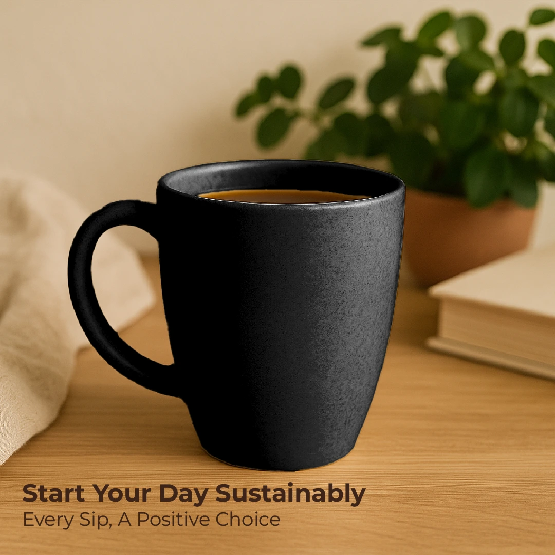Charcoal Vintage Brew Mug(Pack of 4)