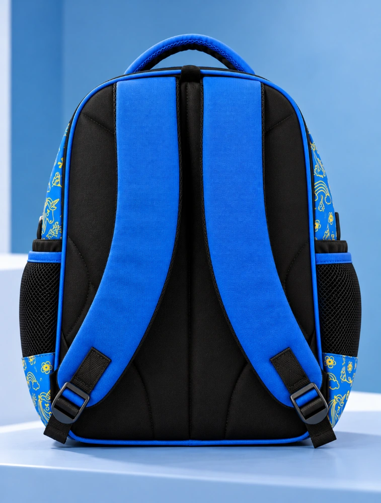 Black With Royal Blue Alpha Nemesis Unicorn Fairy Glow School Bag