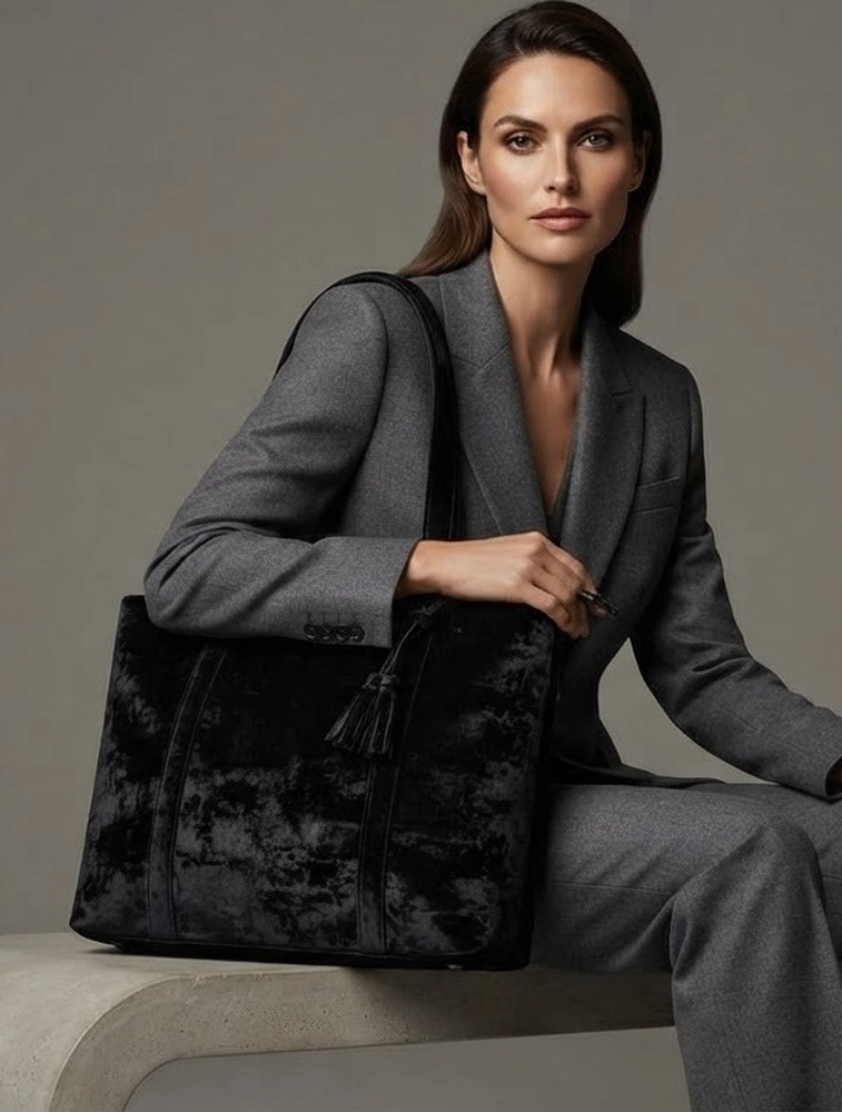 Black Womens Everyday PU Leather Shoulder Bag