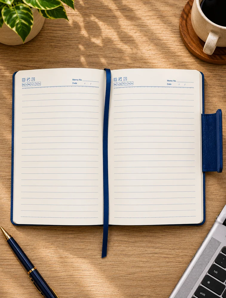 Blue  Textured with Metal  Closure Dairy — bulk from ₹321