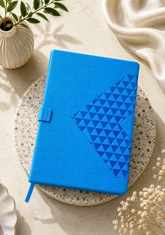 Blue Diamond Texture Magnetic Diary — bulk from ₹267