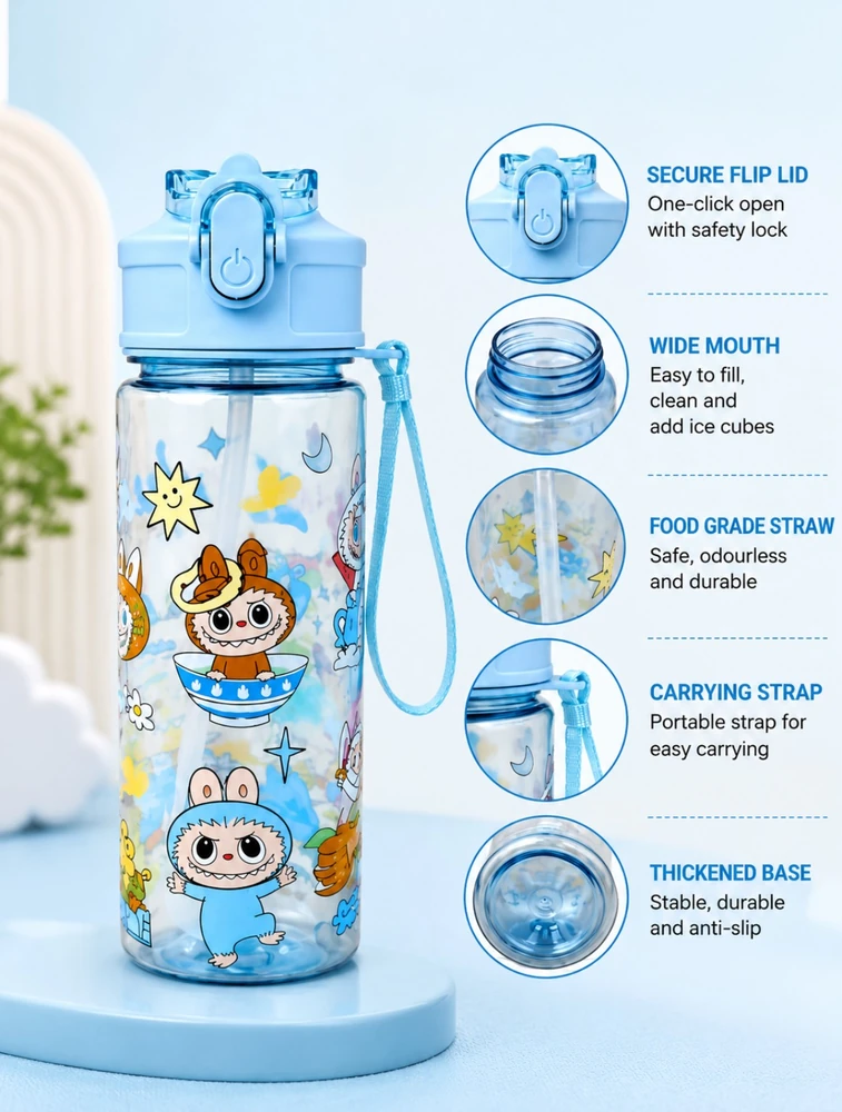 Blue Fun Sip Kids Water Bottle 